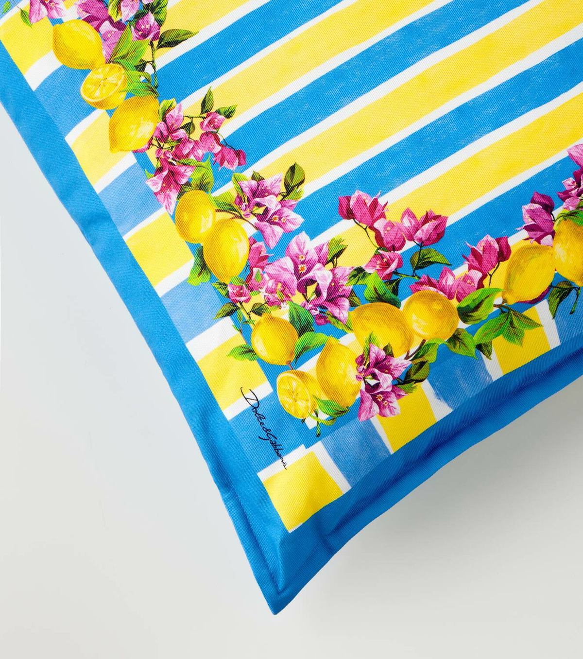 Dolce&Gabbana Casa Taormina striped cotton cushion