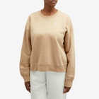 Air Jordan Women's Brooklyn Fleece Crew Sweat in Desert