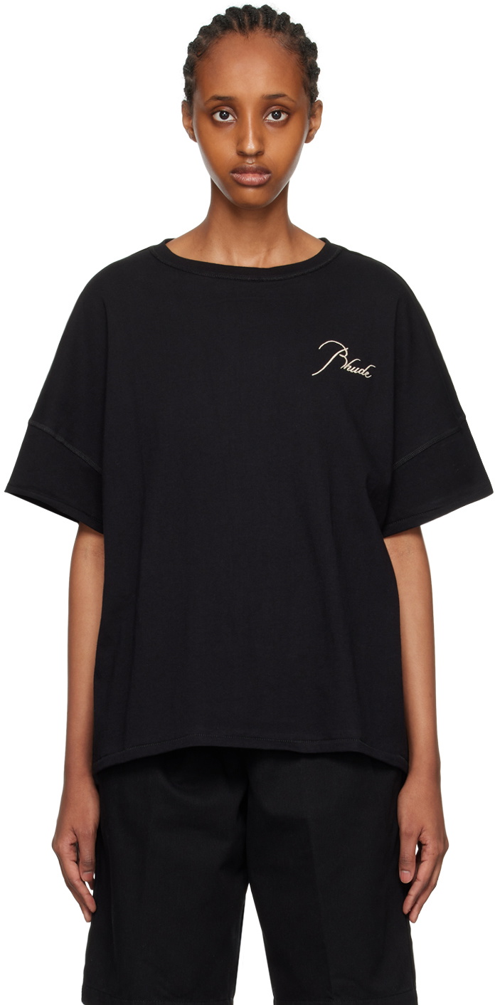 Rhude Black Reverse T-Shirt Rhude