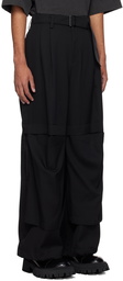 Juun.J Black Belted Trousers