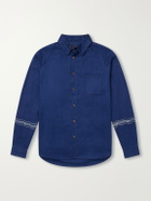 KAPITAL - Printed Linen Shirt - Blue