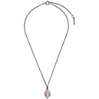 Ann Demeulemeester Silver Single Pearl Necklace