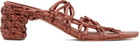 Isa Boulder Brown Depth Heeled Sandals