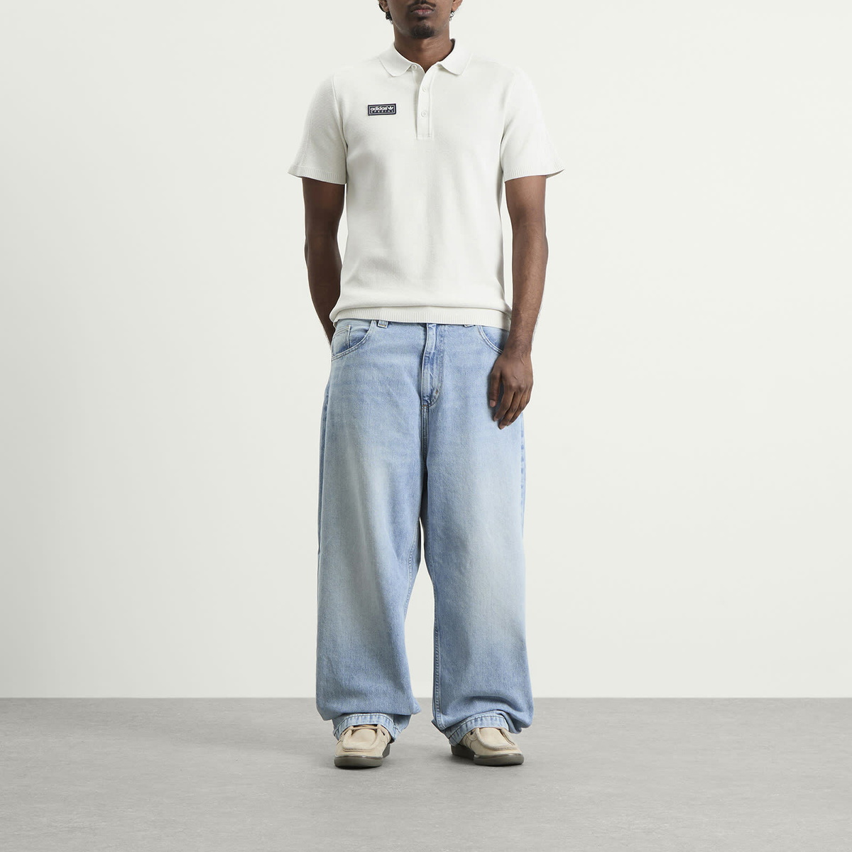 Adidas Men's Spezial Bispham Polo in Chalk White