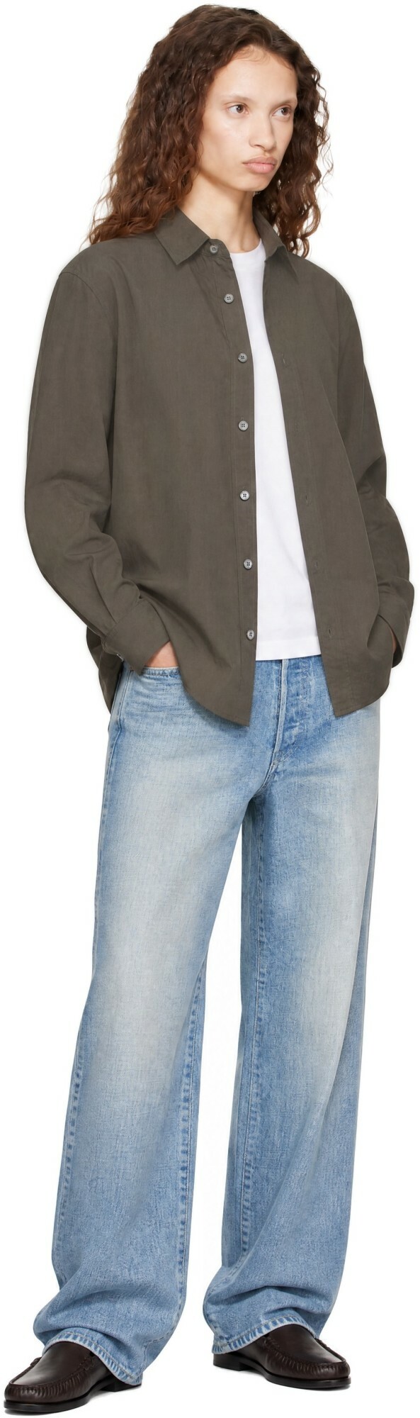 Dunst Gray Refined Cotton Shirt