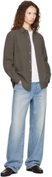 Dunst Gray Refined Cotton Shirt