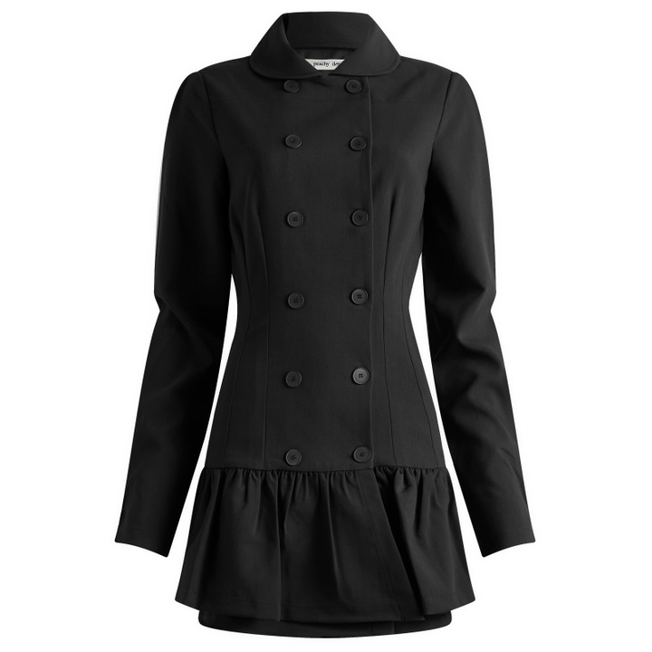 Photo: Peachy Den Women's Romy Mini Dress in Onyx