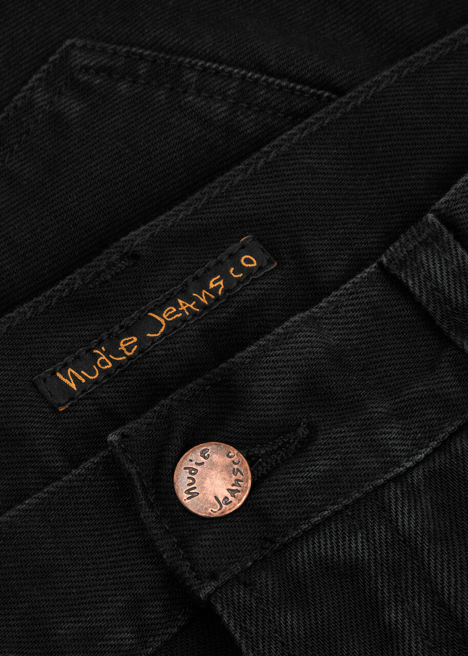 Nudie Jeans Seth Denim Shorts Black