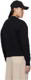 JACQUEMUS Black 'Le pull Torsade' Sweater