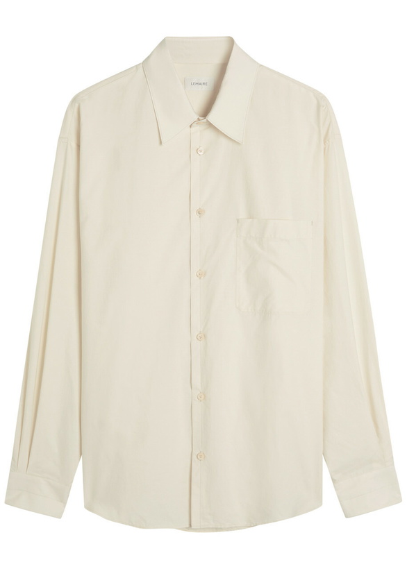 Photo: Lemaire Cotton and Silk-blend Shirt Cream
