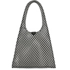 ALAÏA Black & White One Piece Leather Net Tote