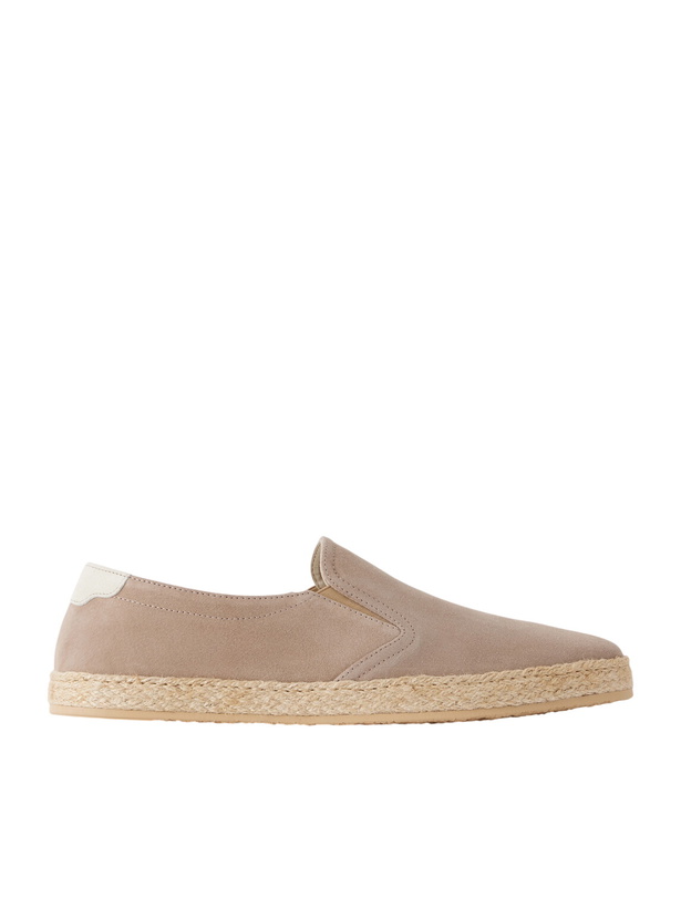 Photo: Brunello Cucinelli - Suede Espadrilles - Brown