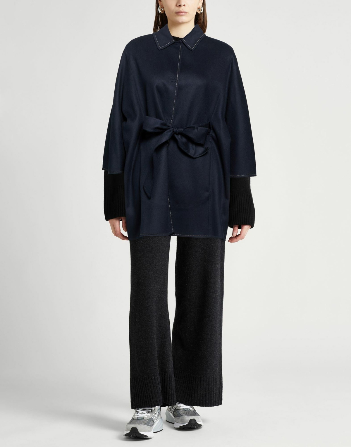 Agnona Womens Coat Midnight in Blue