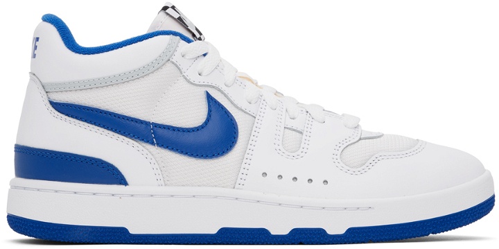 Photo: Nike White & Blue Attack Sneakers