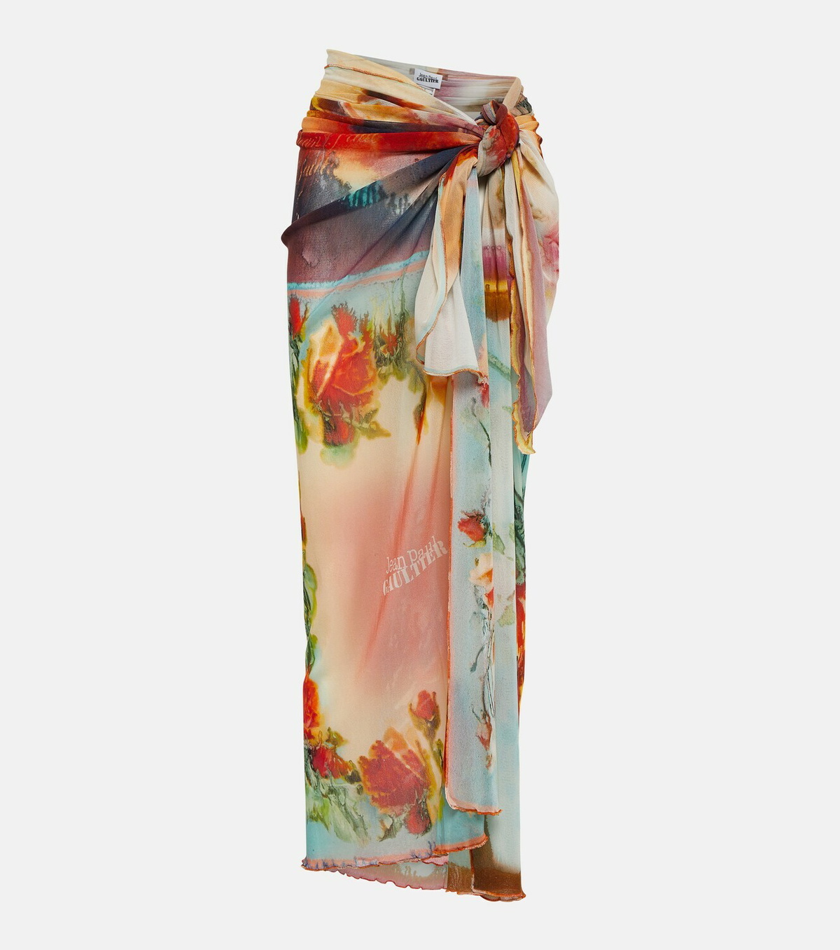 【Jean Paul Gaultier】プリントビーチ cover-up Papillon printed beach cover-up in multicoloured - Jean Paul