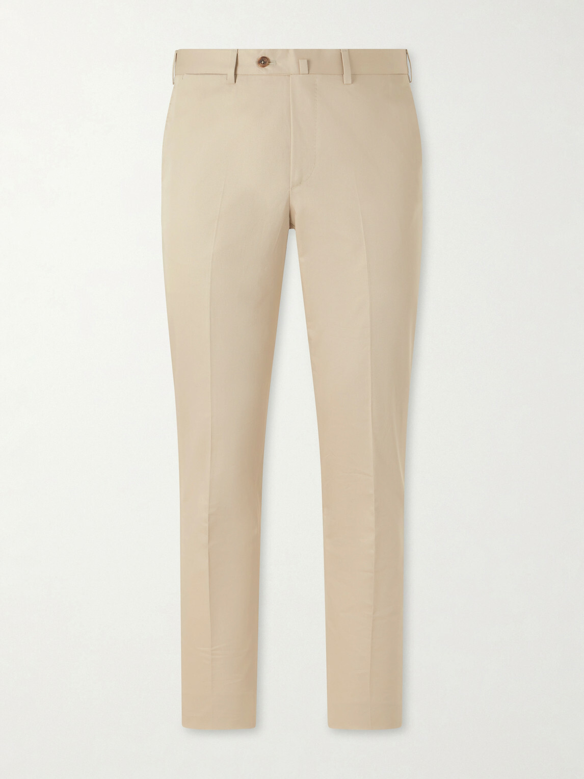 De Petrillo - Tapered Cotton-Twill Suit Trousers - Neutrals