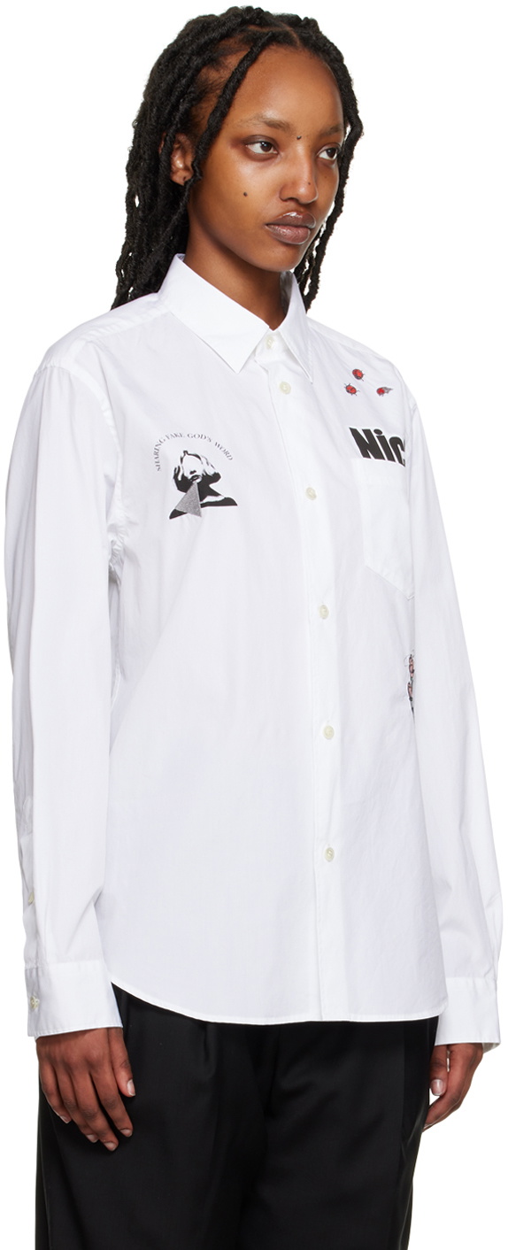 Undercover Men's Cotton Shirt White