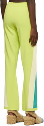 Marco Rambaldi Green Contrast Track Lounge Pants