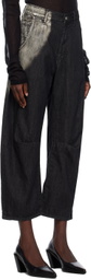 Y's Black Spotted Horse Crafts Edition Jeans