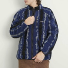 Gramicci Men's Ripple Sherpa Jacket in Navy Ripple
