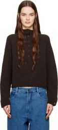 CORDERA Brown Cropped Turtleneck