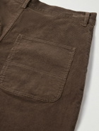 Nili Lotan - Carpenter Cropped Straight-Leg Cotton-Blend Corduroy Trousers - Brown