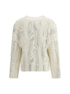 Ermanno Scervino Rhinestone Cotton Cardigan