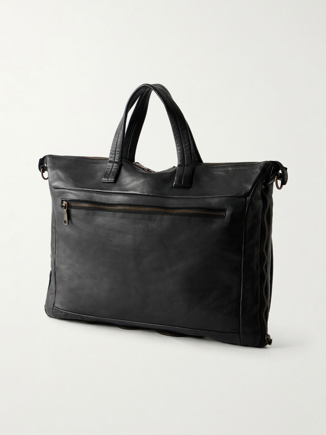 Officine Creative - Helmet/046 Full-Grain Leather Briefcase - Black