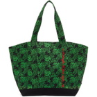 SSENSE WORKS SSENSE Exclusive Jeremy O. Harris Black and Green Cursive Text Tote