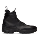 John Elliott Black Speed Lace-Up Boots