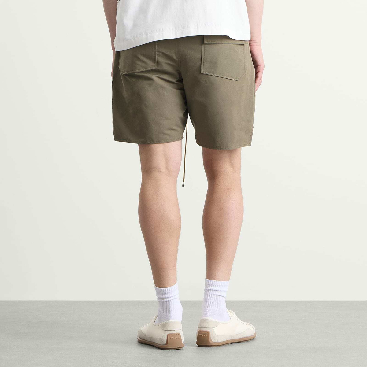 Rhude Men's Logo Shorts in Taupe