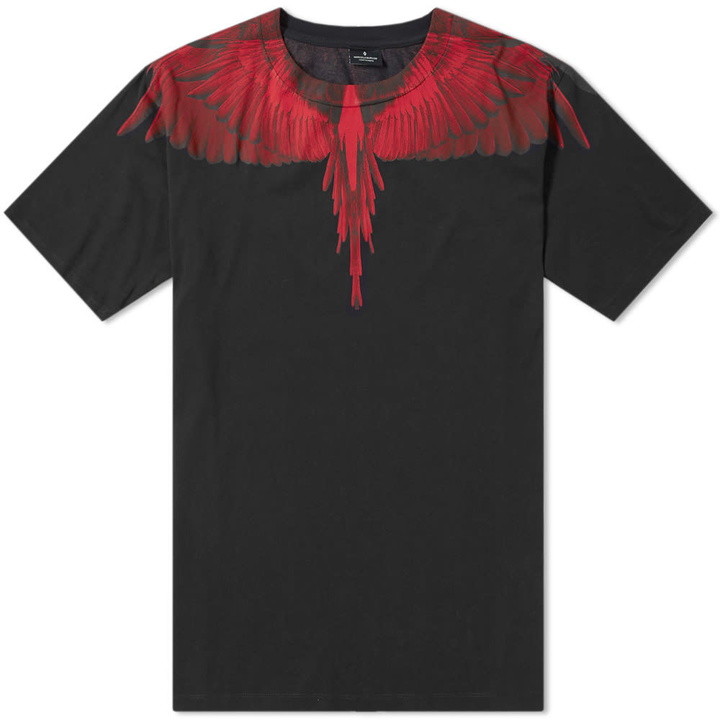 Photo: Marcelo Burlon Wings Shoulder Tee Black