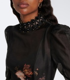Zimmermann Valiant floral linen and silk minidress