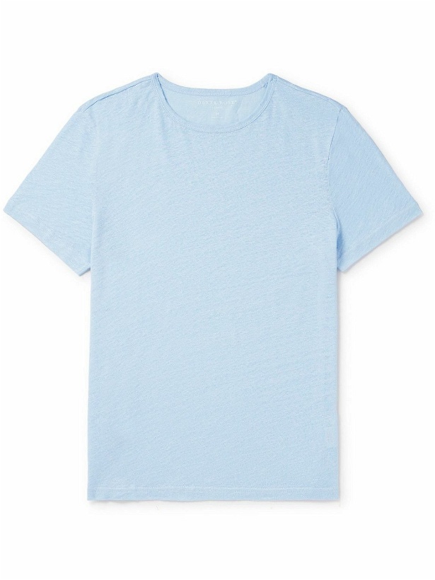 Photo: Derek Rose - Jordan 2 Linen-Jersey T-Shirt - Blue