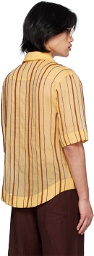 Jacquemus Yellow Le Raphia 'La Chemise Palha' Shirt