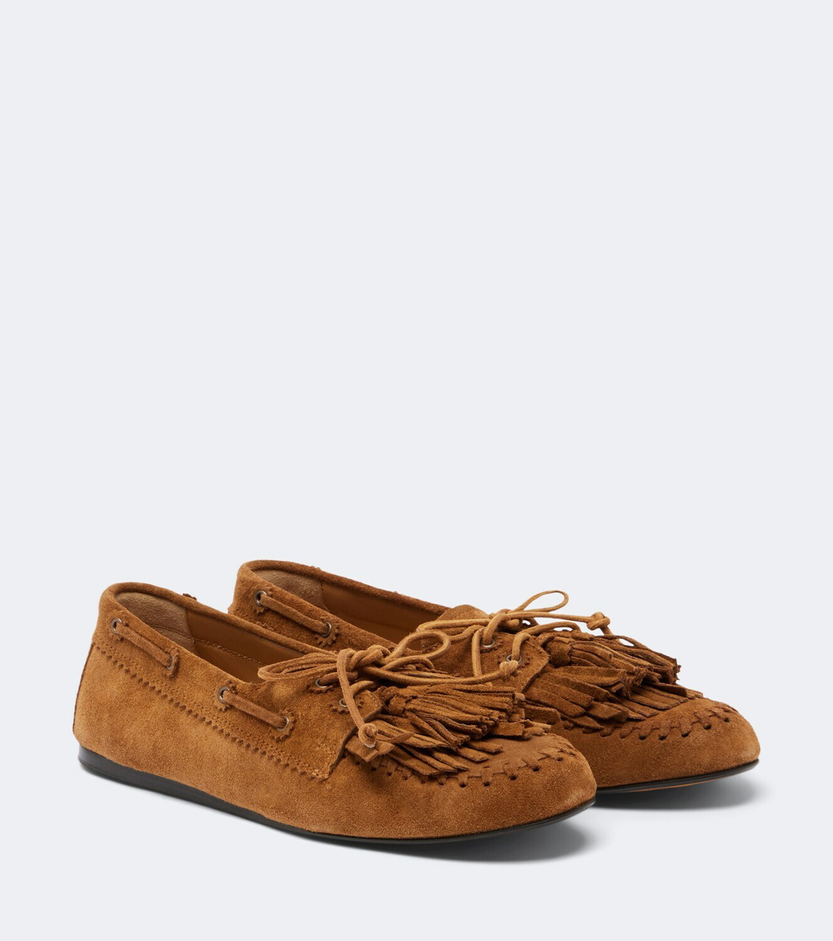 Isabel Marant Fersi fringed suede boat shoes