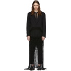 Palomo Spain Black Fringe Blazer