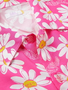 ERL - Floral-Print Crepe Shirt - Pink