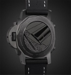 Panerai - Luminor Luna Rossa Challenger Automatic Flyback Chronograph 44mm Ceramic and Leather Watch - Black