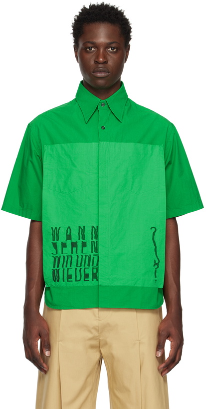 Photo: T/SEHNE SSENSE Exclusive Green Shirt