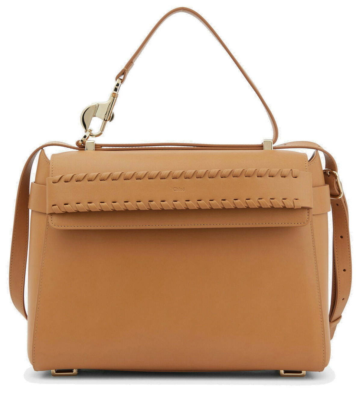 Chloe正規品/関税送料込み NACHA Top handle bag Chloe - Nacha leather shoulder bag Chloe