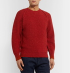 Inis Meáin - Donegal Merino Wool and Cashmere-Blend Sweater - Burgundy