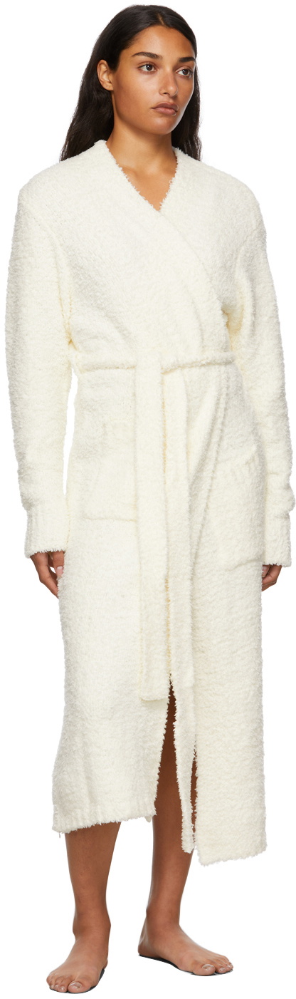 SKIMS Off-White Cozy Knit Long Robe