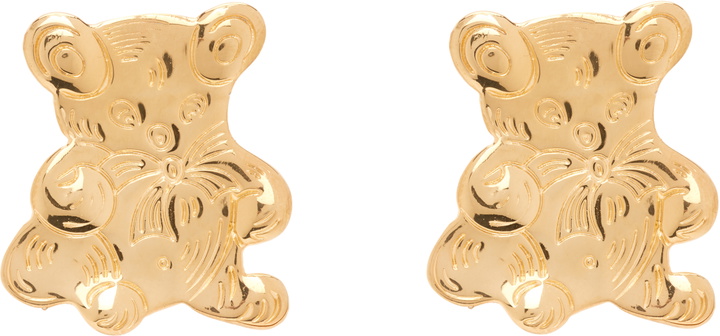 Photo: Chopova Lowena Teddy Gold Bear Stud Earrings