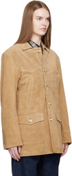 Carter Young Tan Chicago Suede Jacket