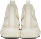 AMIRI Beige & White Skel Court Hi Sneakers