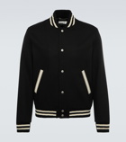 Saint Laurent - Wool-blend varsity jacket