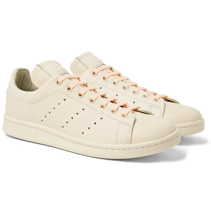 Photo: adidas Originals - Pharell Williams Hu Stan Smith Leather Sneakers - Neutrals