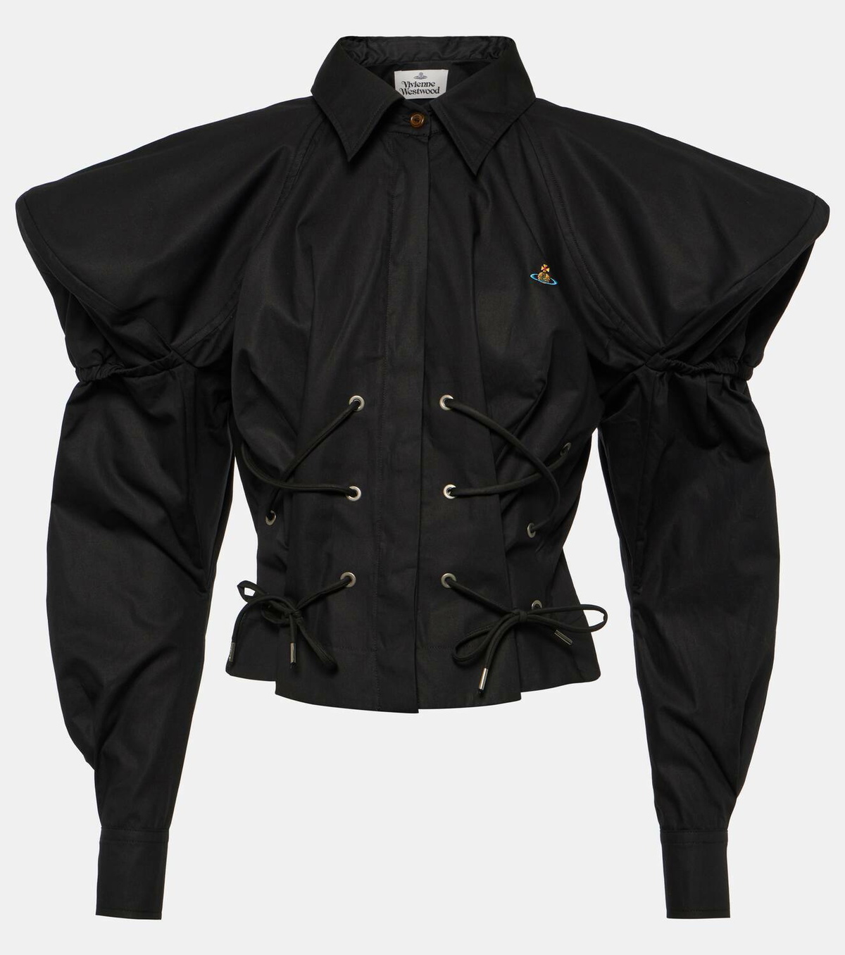 Vivienne Westwood ブラック ジャケット UK 10 Vivienne Westwood 1988-89 Underbust Velvet Jacket