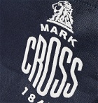 Mark Cross - Weatherbird Logo-Embroidered Waxed-Canvas Duffle Bag - Blue